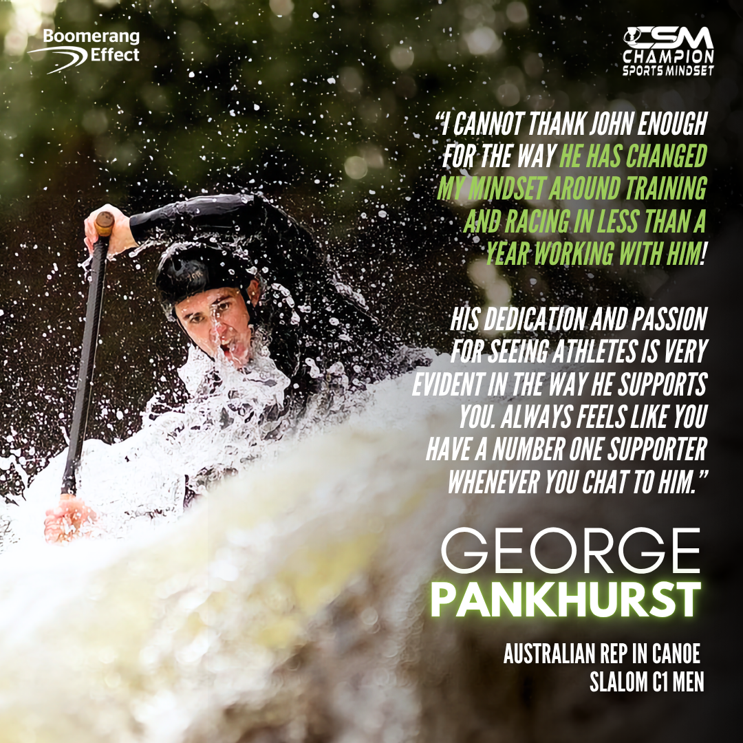 George Pankhurst, Australian representative in Canoe Slalom C1 Men, describes how John Novak transformed his training and racing mindset in under a year, always making him feel he has a number one supporter in his corner.
