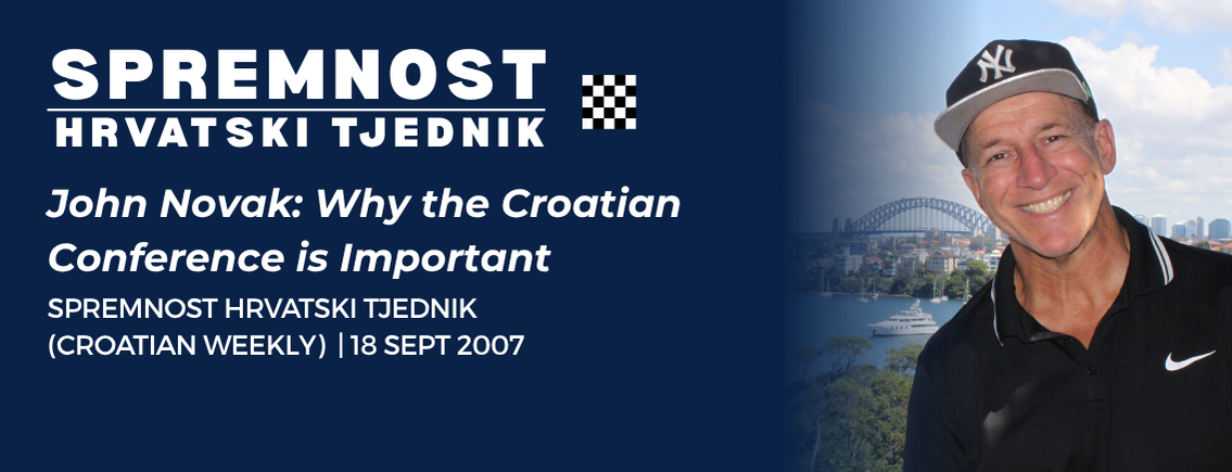 John Novak - Croatian Weekly article, September 2007